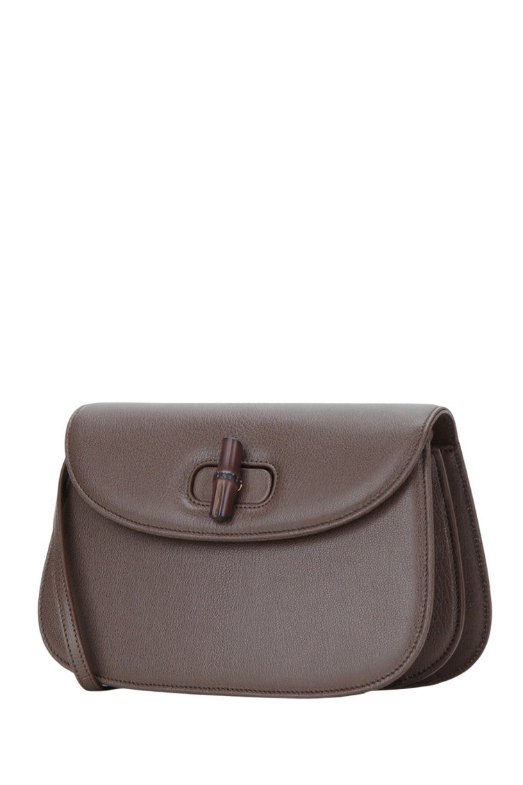 Taupe Bamboo Small Shoulder Bag 2
