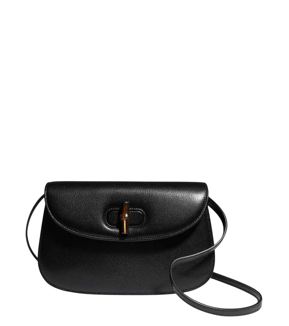 Black Bamboo Small Shoulder Bag 1