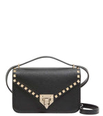 Black Rockstud Small Shoulder Bag 1