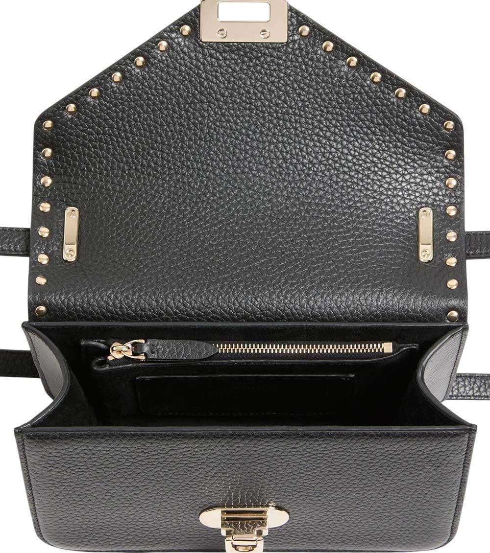 Black Rockstud Small Shoulder Bag 4