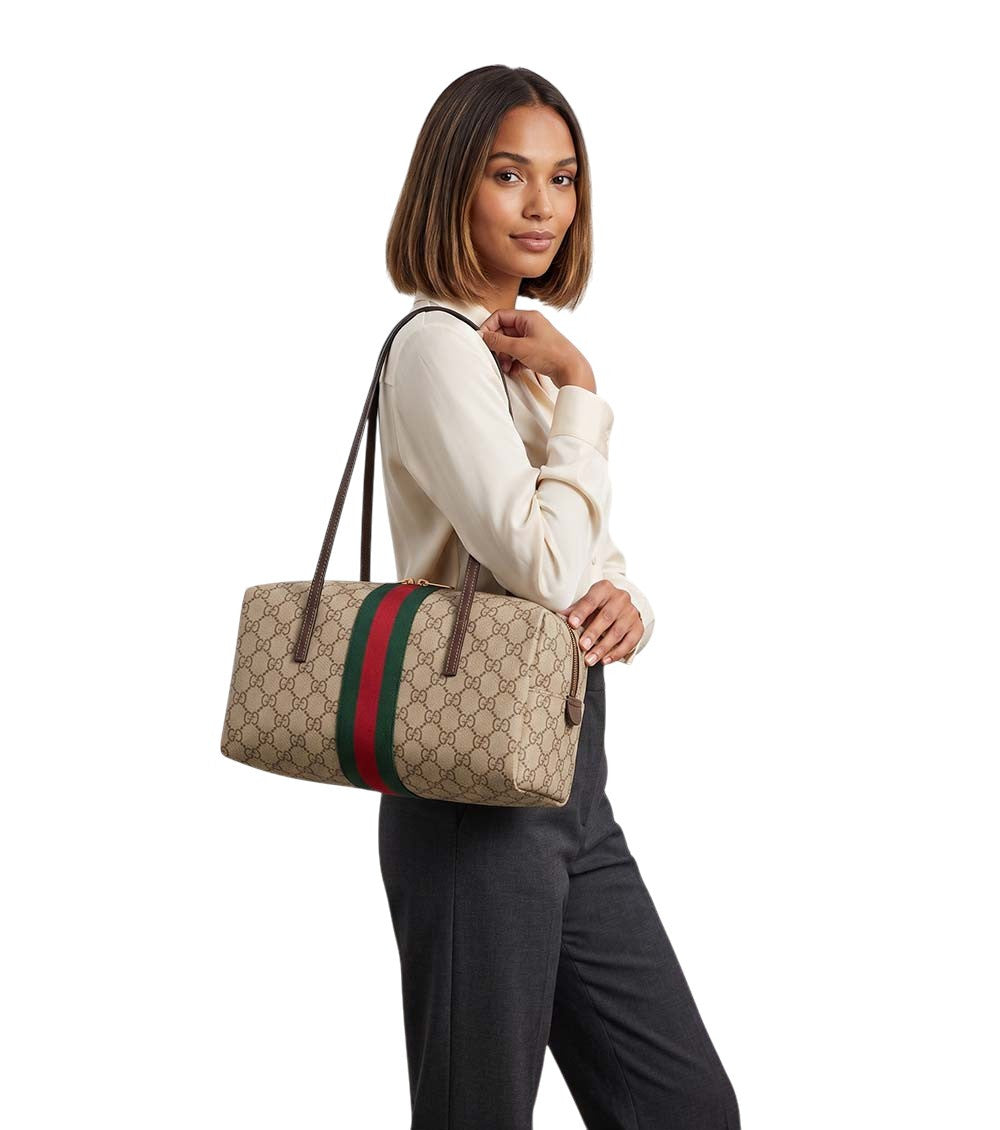 Beige Melrose Medium Shoulder Bag 5