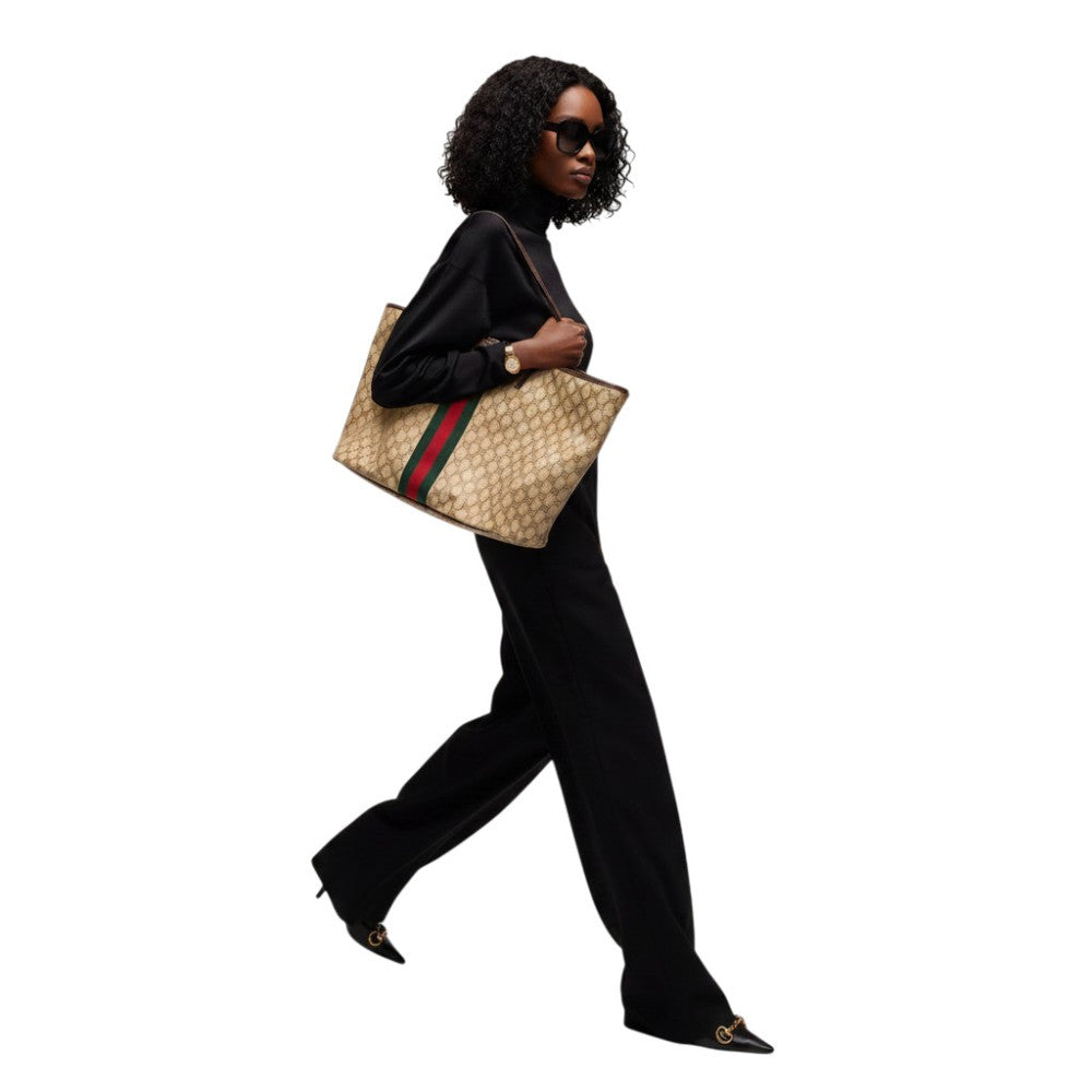 Beige Tribeca Large Tote 4
