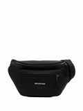 Black Explorer recycled nylon belt bag 1