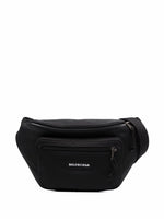 Black Explorer recycled nylon belt bag 1