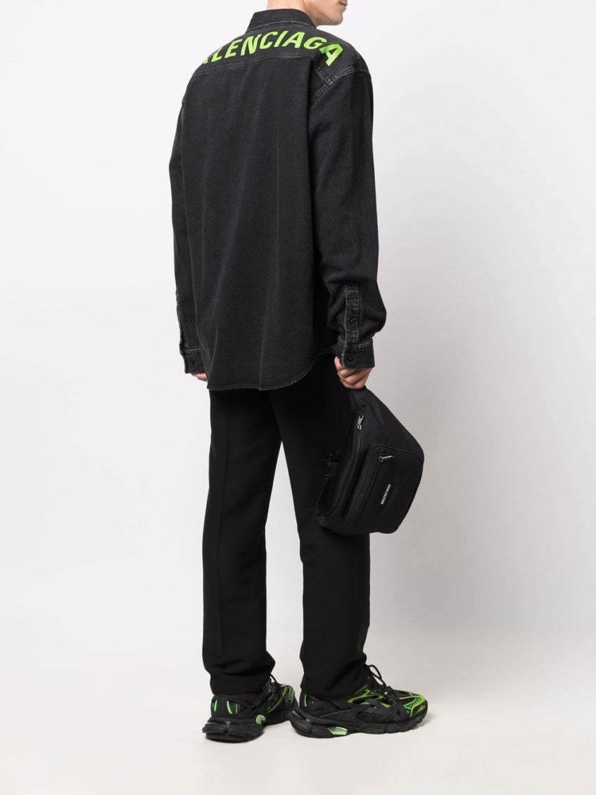 Black Explorer recycled nylon belt bag 10