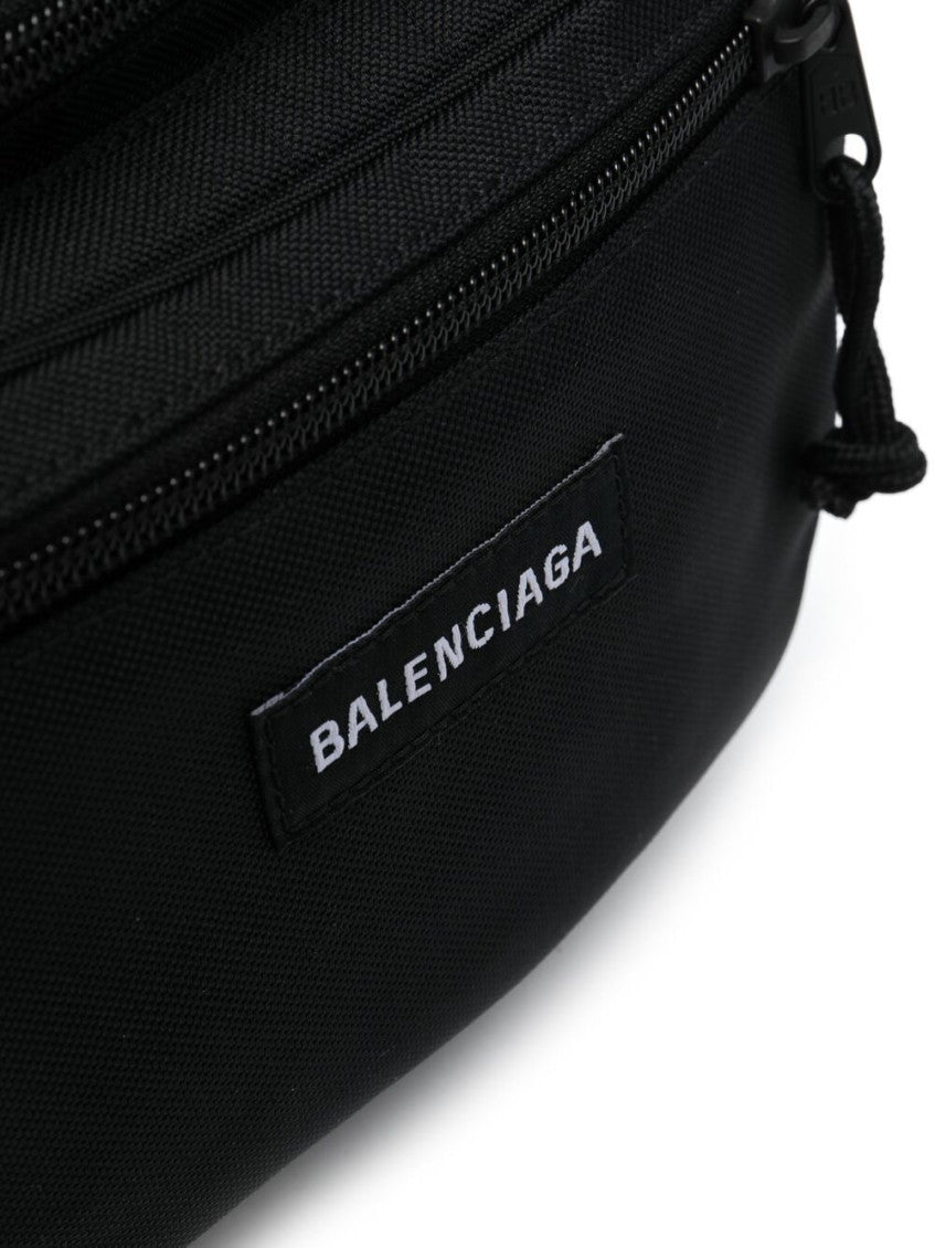 Black Explorer recycled nylon belt bag 4