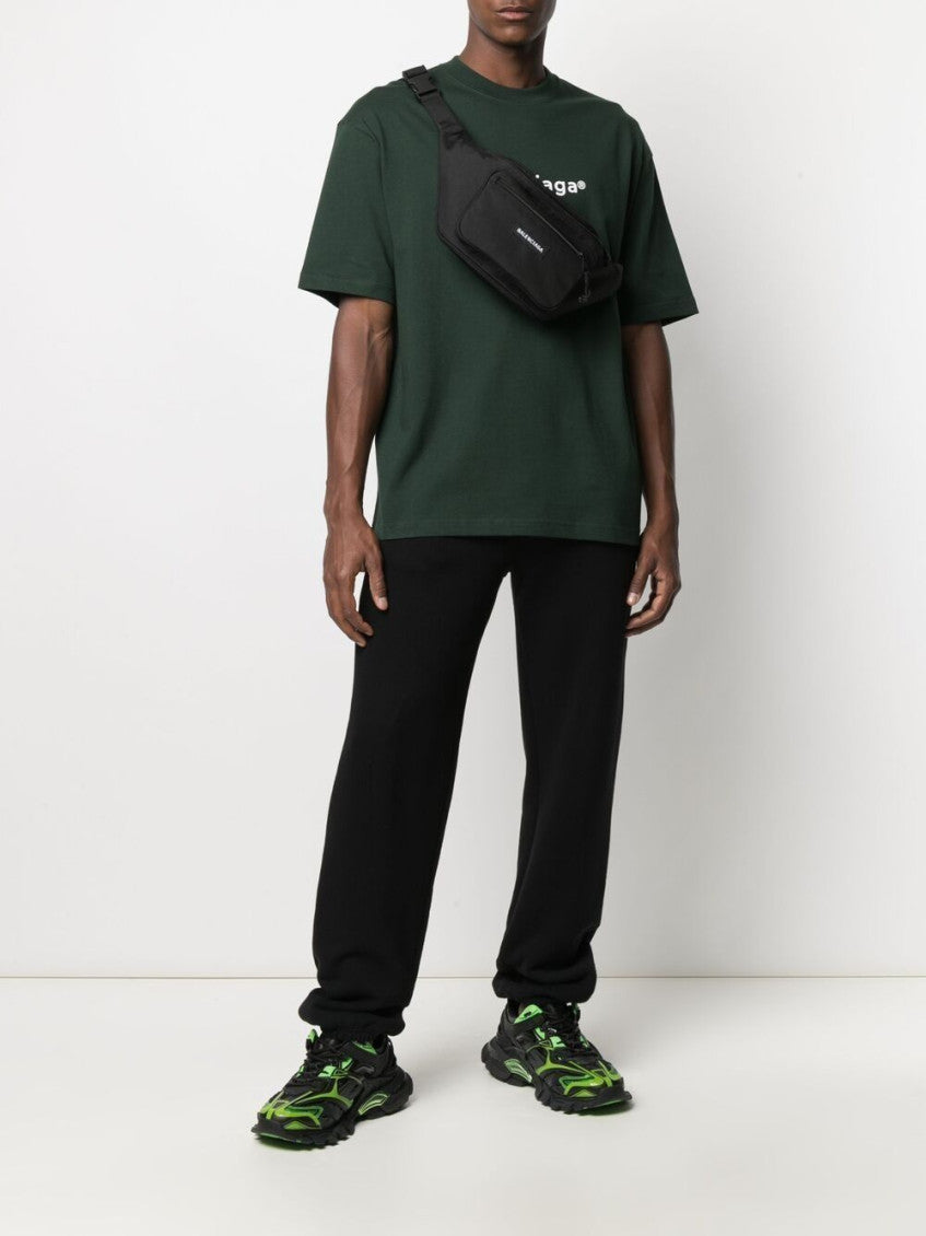 Black Explorer recycled nylon belt bag 5