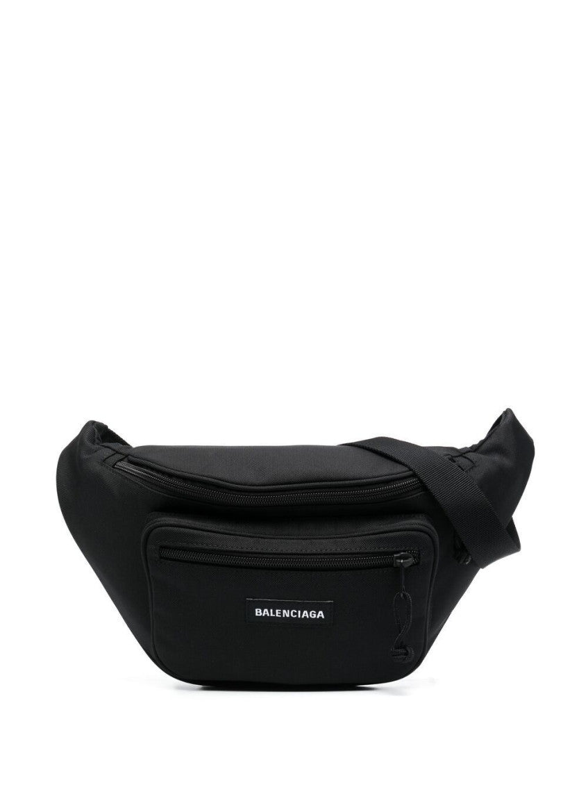 Black Explorer recycled nylon belt bag 6