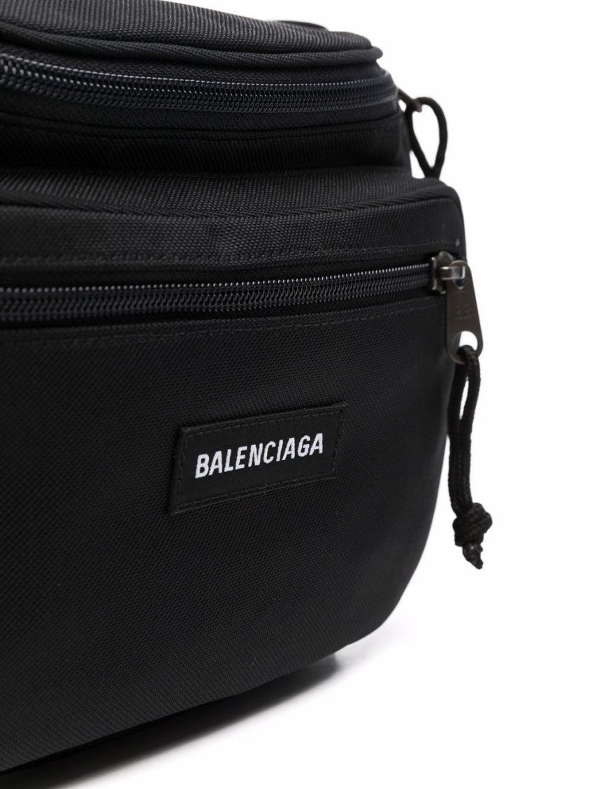 Black Explorer recycled nylon belt bag 7