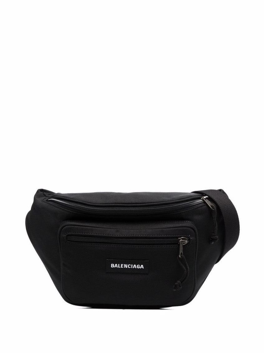 Black Explorer recycled nylon belt bag 8