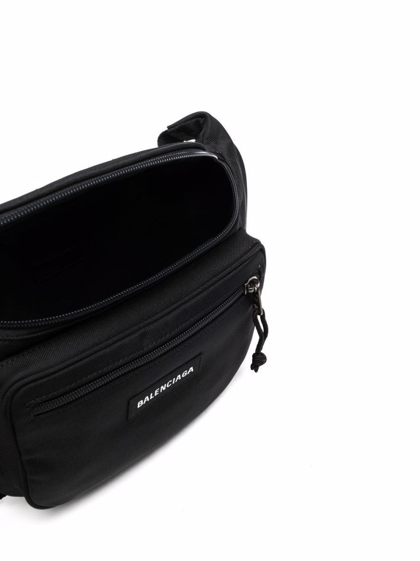 Black Explorer recycled nylon belt bag 9