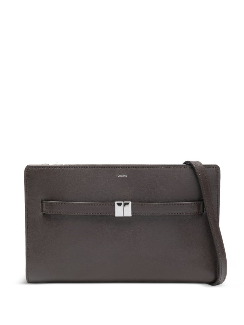 Brown Leather mini crossbody bag 1