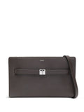 Brown Leather mini crossbody bag 1