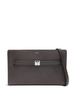 Brown Leather mini crossbody bag 1