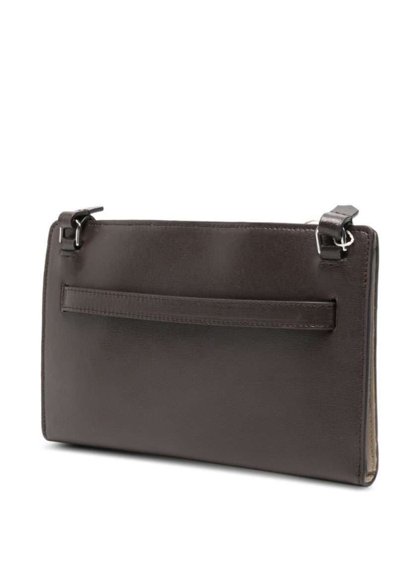 Brown Leather mini crossbody bag 4
