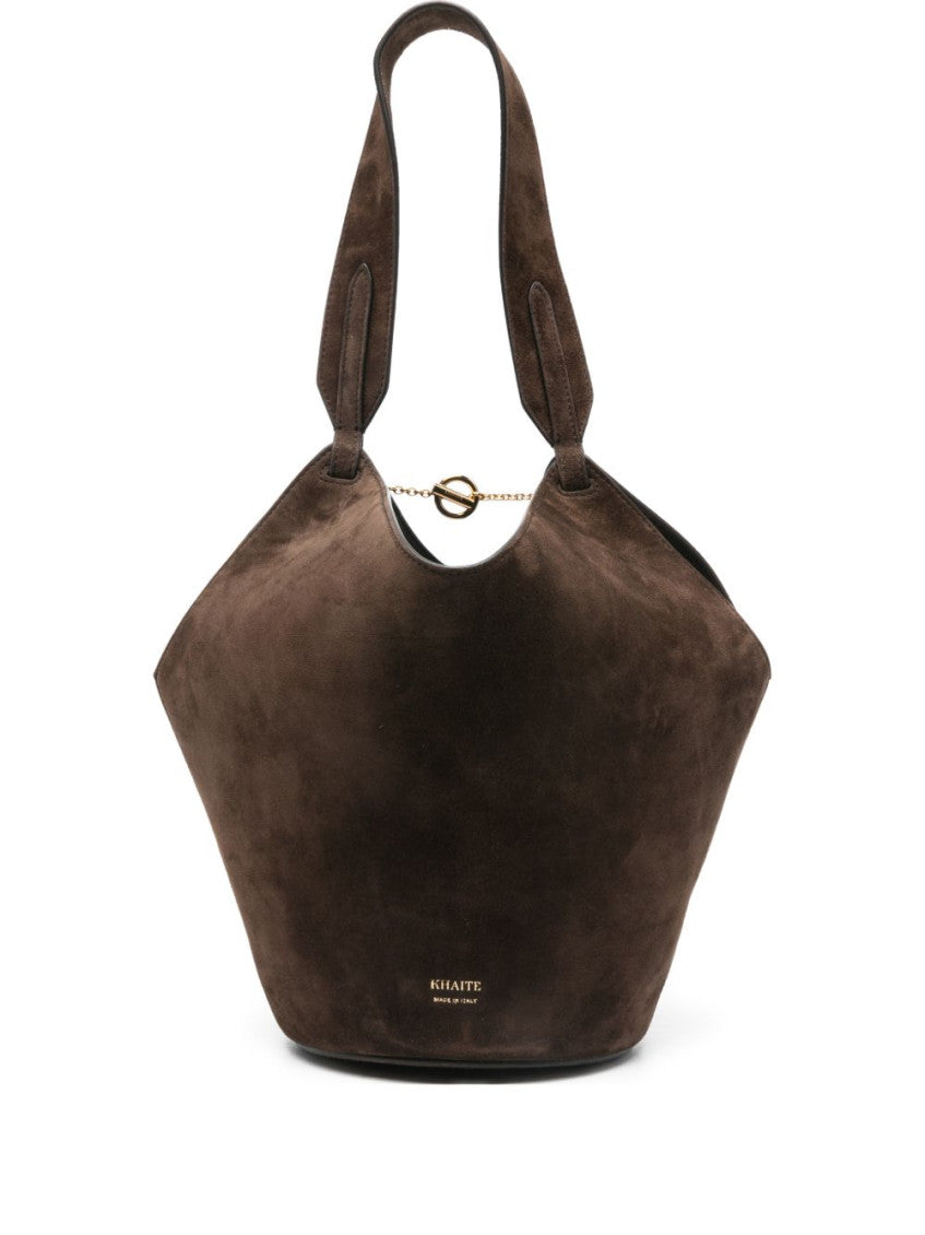 Brown Lotus Mini Tote 1