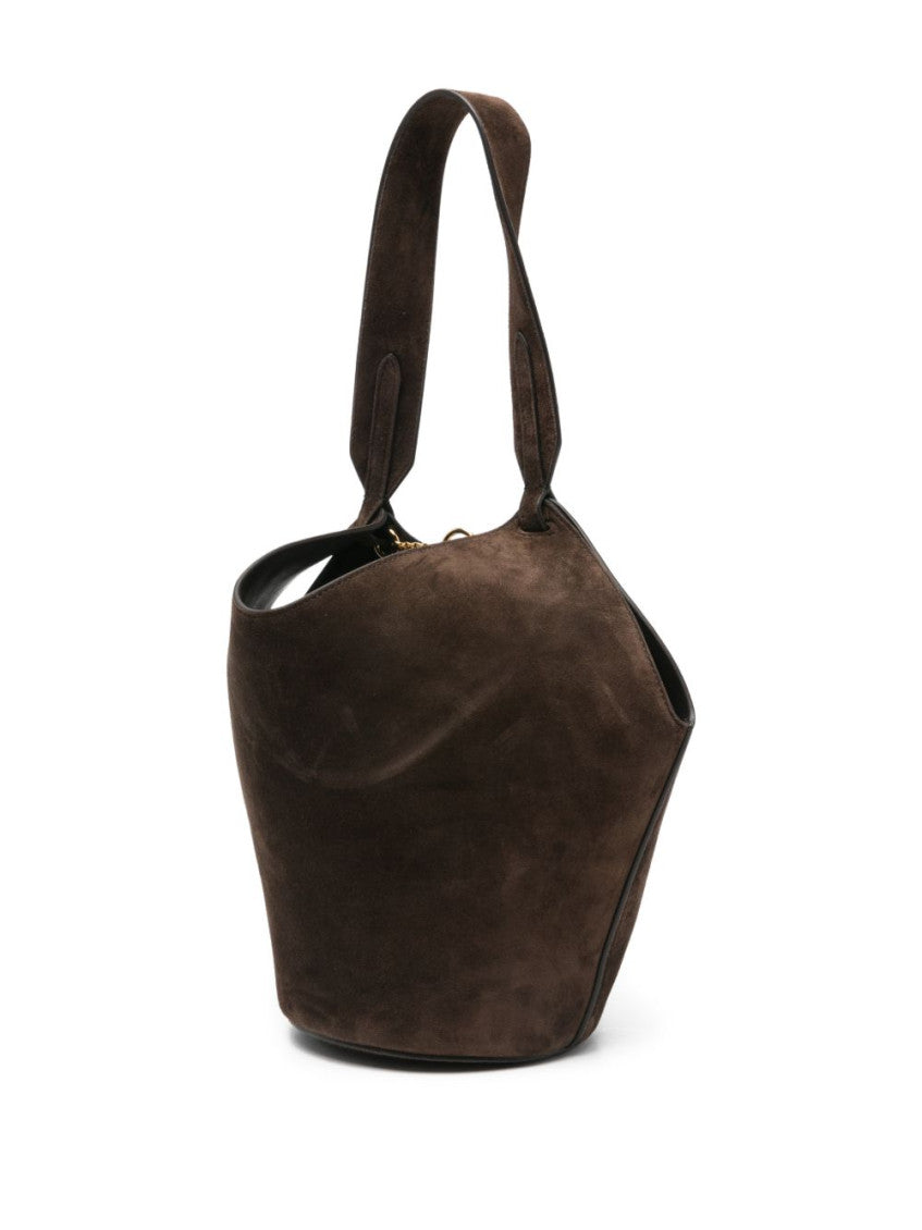 Brown Lotus Mini Tote 4