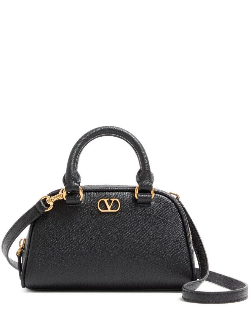 Black VLogo Signature Mini Satchel 1