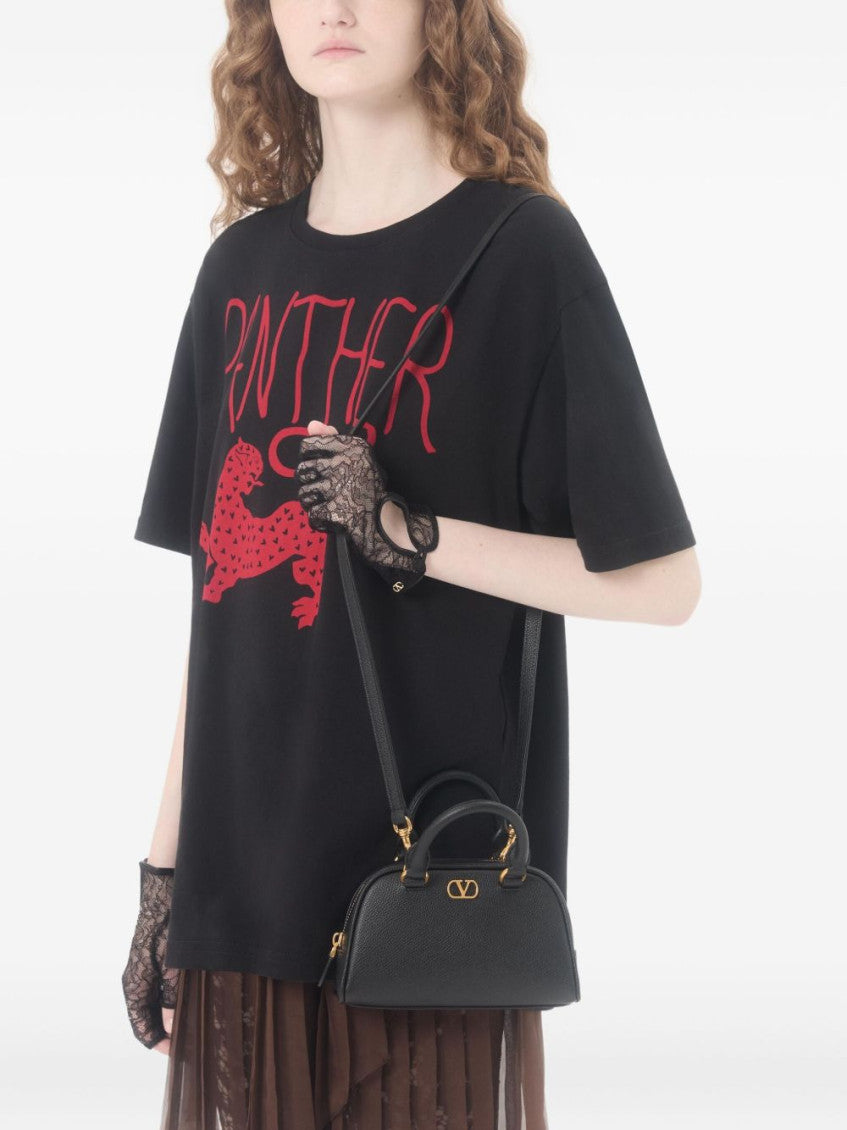 Black VLogo Signature Mini Satchel 3