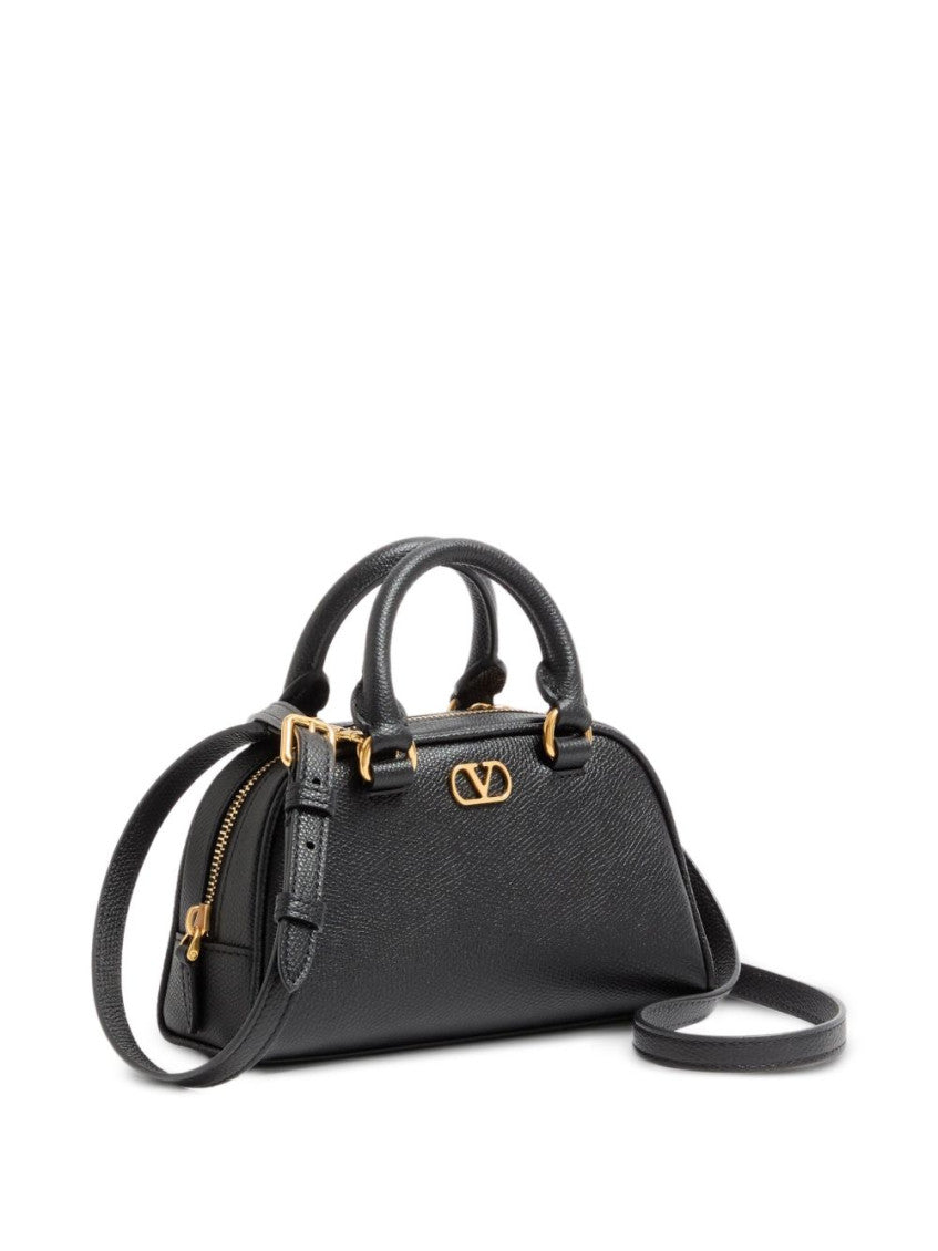 Black VLogo Signature Mini Satchel 4