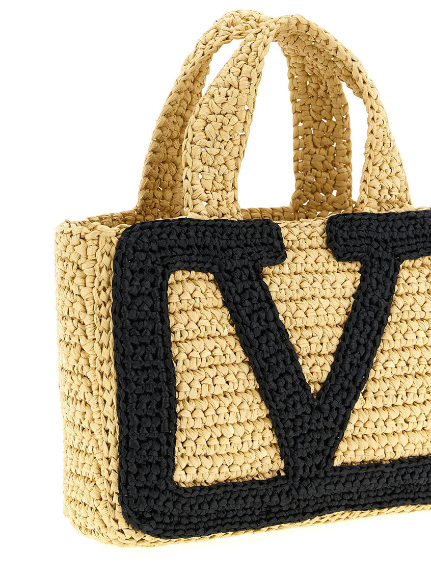 Natural/Black Viva Superstar Small Tote 3
