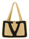 Natural/Black Viva Superstar Medium Tote 1