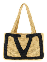Natural/Black Viva Superstar Medium Tote 1