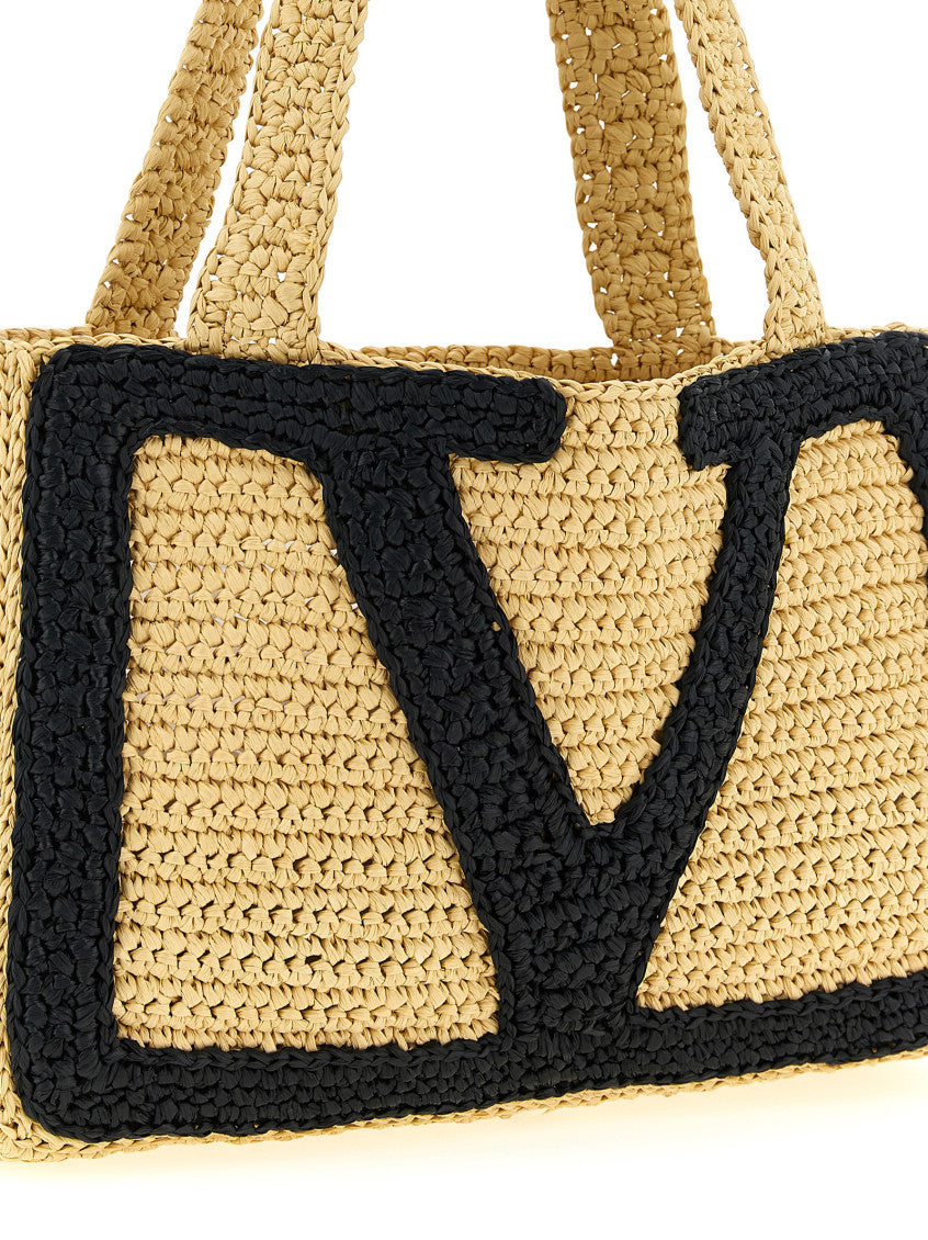 Natural/Black Viva Superstar Medium Tote 3