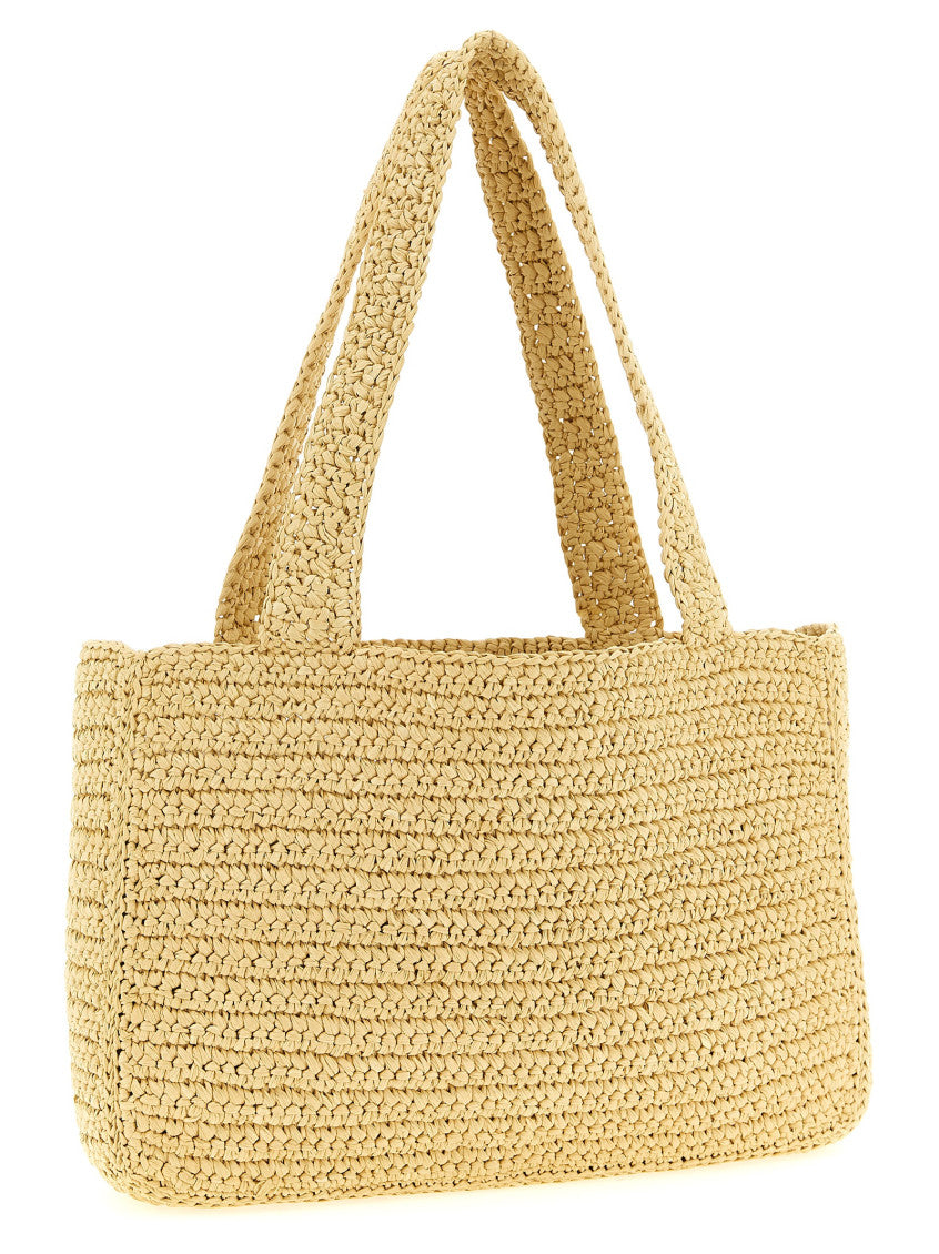 Natural/White Viva Superstar Medium Tote 2