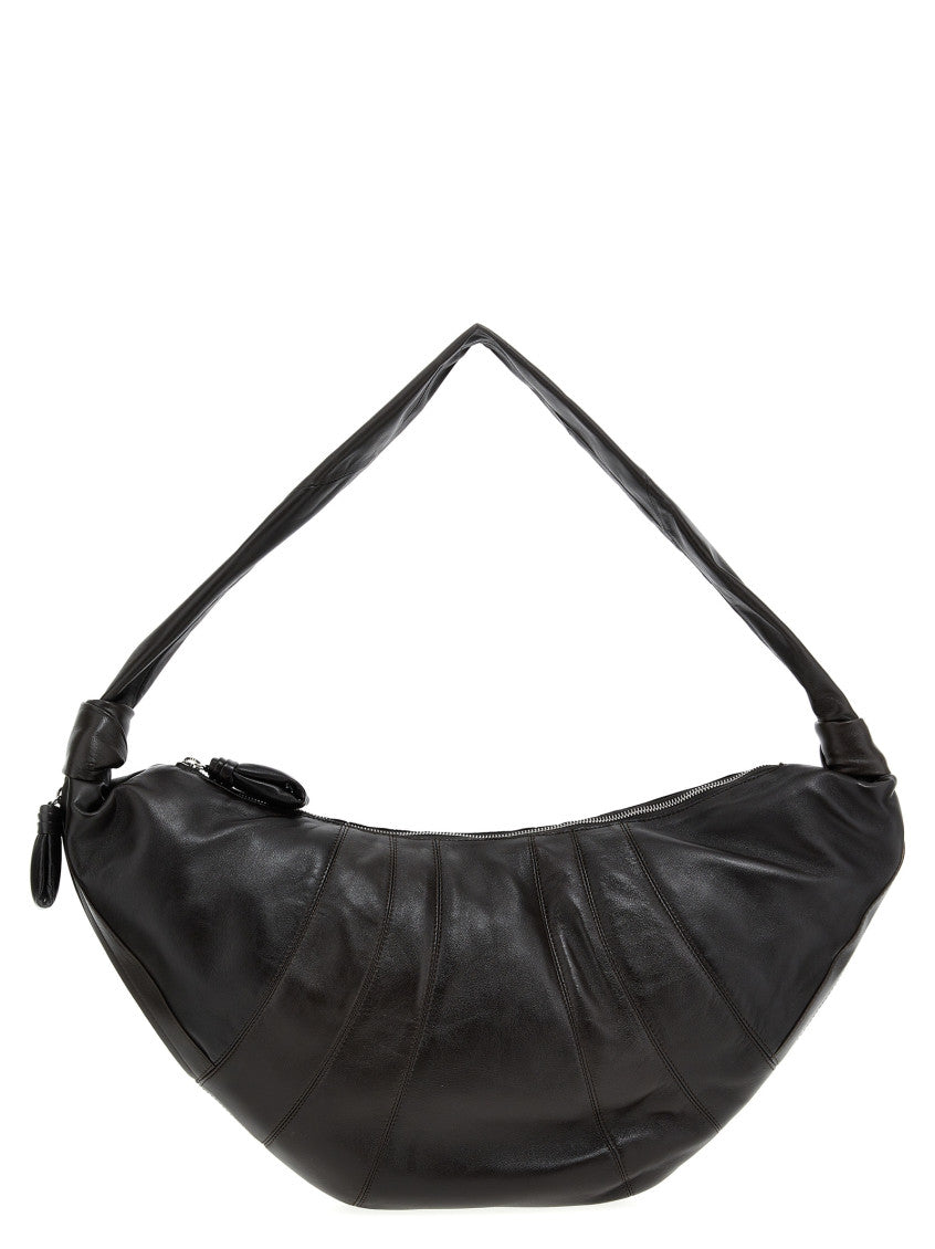 Dark Brown Croissant Large Crossbody Bag 1