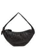 Dark Brown Croissant Large Crossbody Bag 1