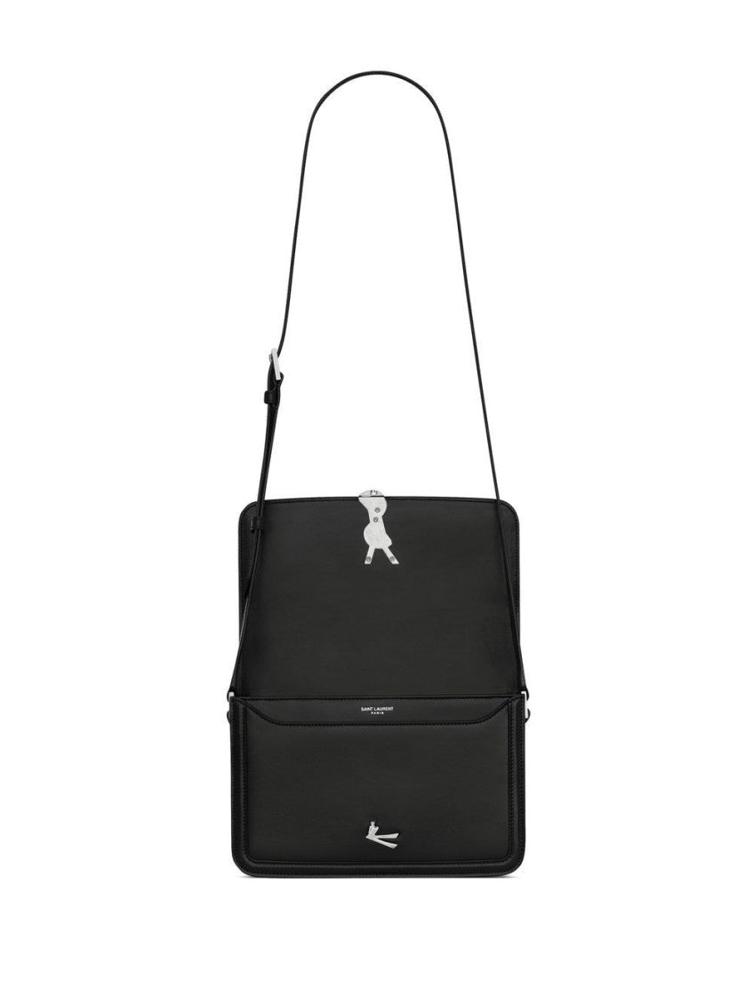 Black Monogram Crossbody Bag 6