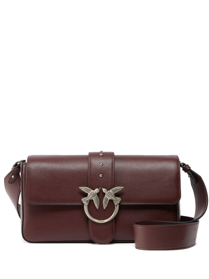 Dark Brown Love One Medium Crossbody Bag 1