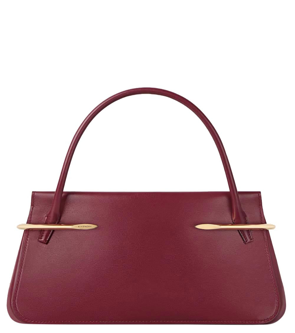 Maroon Pinch Medium Satchel 1