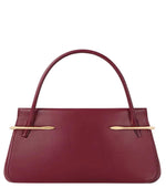Maroon Pinch Medium Satchel 1