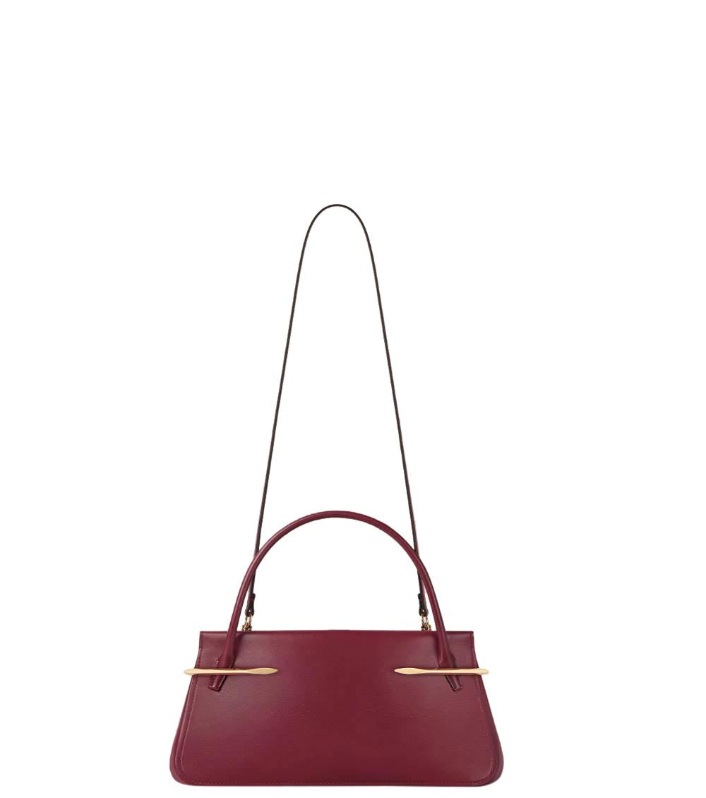 Maroon Pinch Medium Satchel 2
