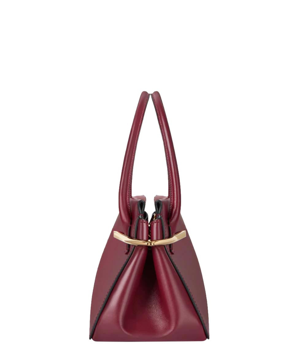 Maroon Pinch Medium Satchel 3