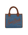 Blue Vanity Top Zip Mini Tote 1