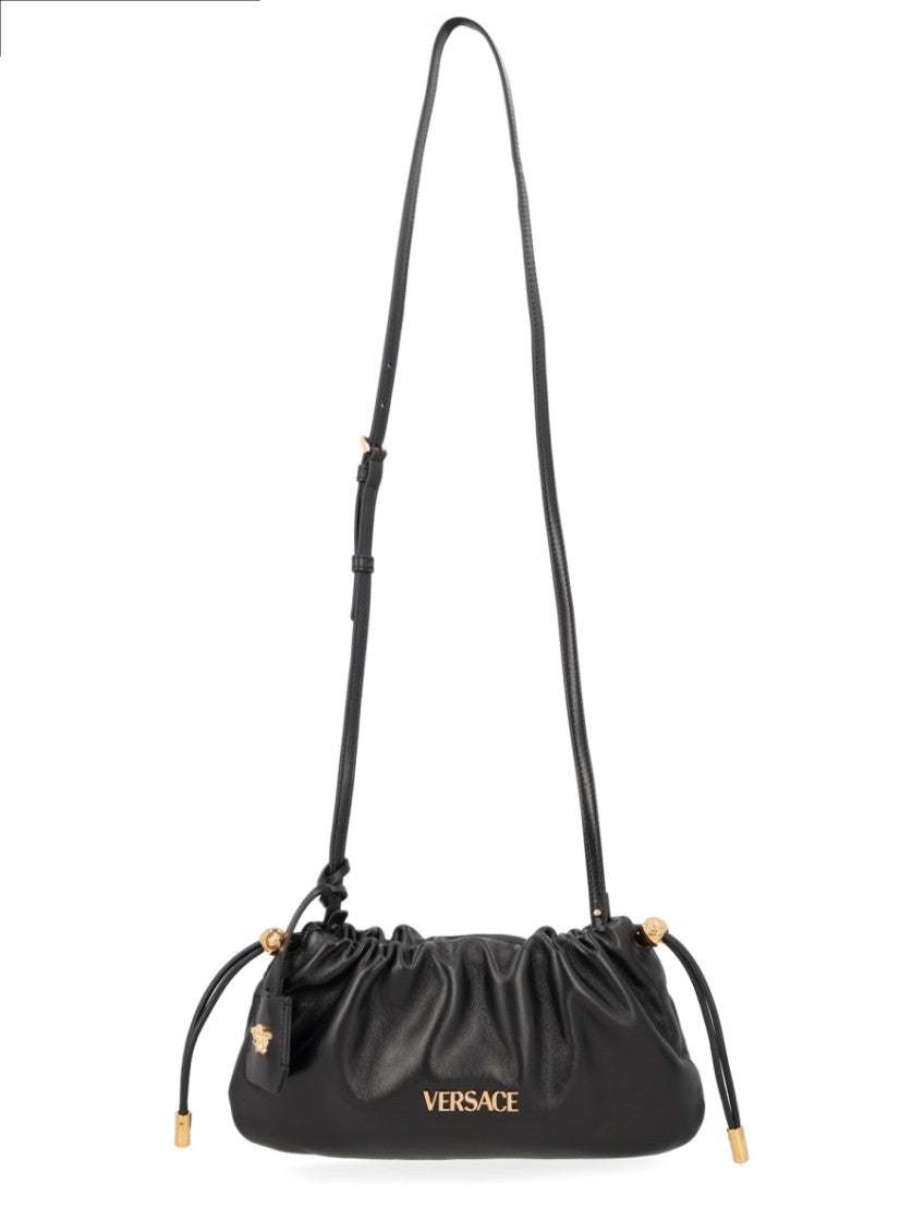 Black Logo Mini Bucket Bag 1