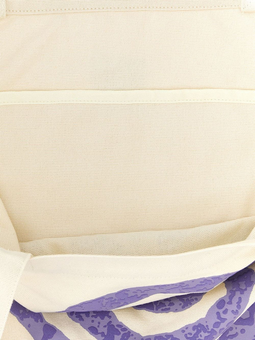White Graphic Tote 3