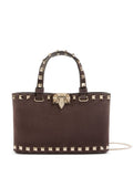 Brown Rockstud Mini Satchel 1