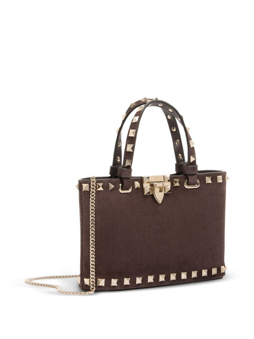 Brown Rockstud Mini Satchel 2