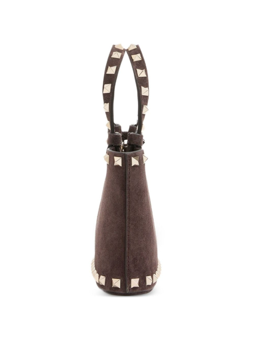 Brown Rockstud Mini Satchel 5