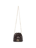 Brown VLogo Signature Mini Bucket Bag 1