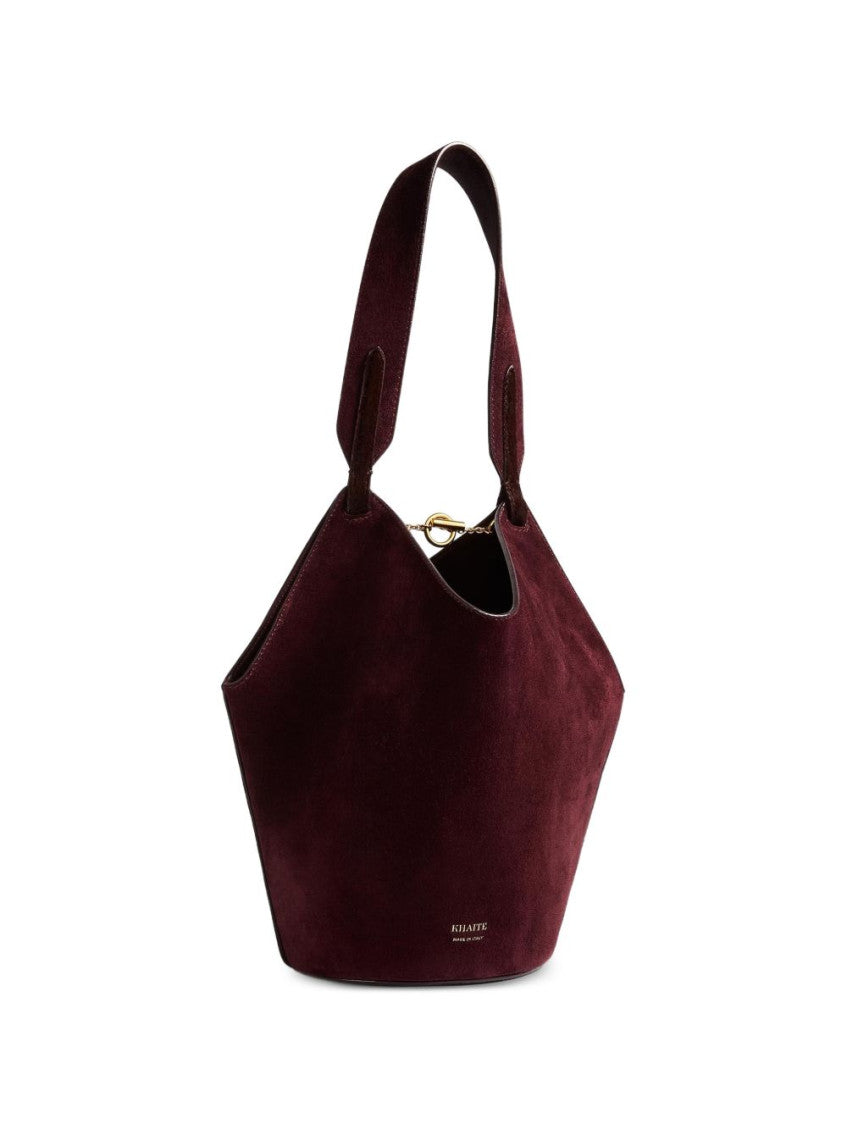 Maroon Lotus Small Tote 1