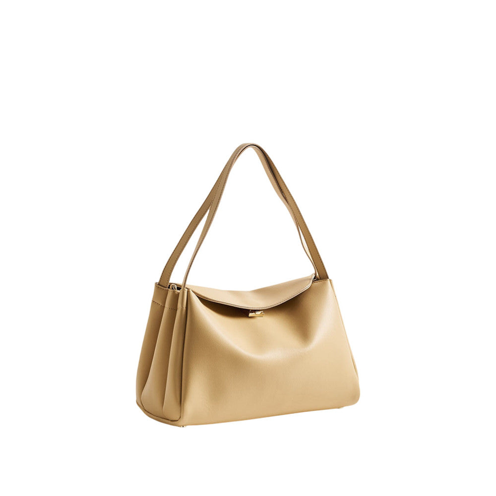 Beige Eudora Medium Shoulder Bag 2
