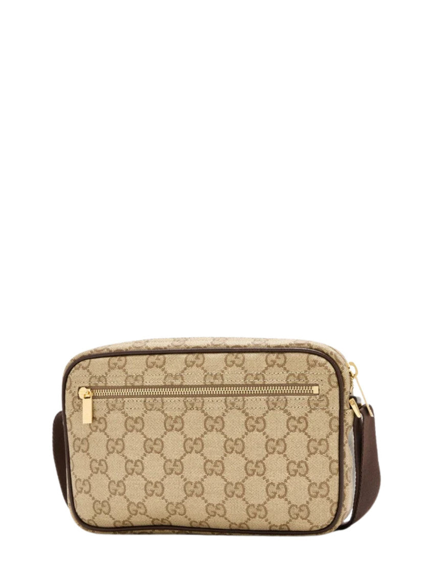Beige GG Logo Small Crossbody Bag 2