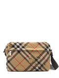 Beige Check Small Crossbody Bag 1