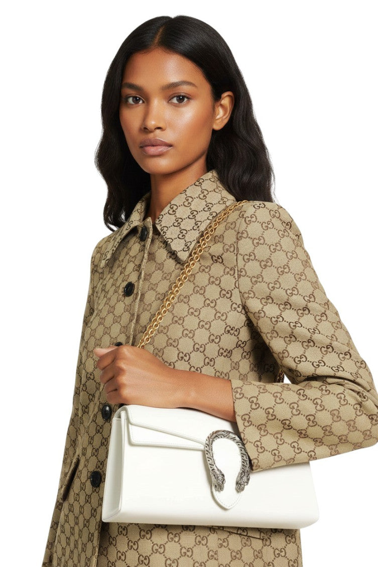 White Dionysus Medium Shoulder Bag 5