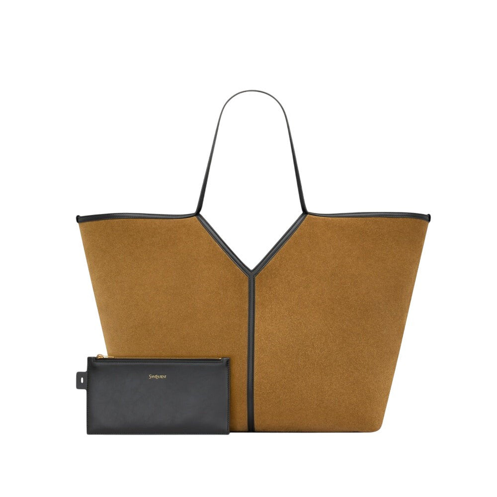 Brown Y Slim Large Tote 3